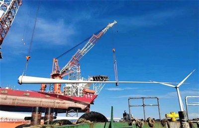 תבונת ליאניונגאנג! להב טורבינת הרוח הארוך בעולם הונף בהצלחה